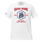 Hard Work Beats Talent Boxing Men's Motivational White T-Shirt