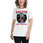 “Hard Work Beats Talent" Dunk Edition White Motivational Women’s T-Shirt Lifestyle