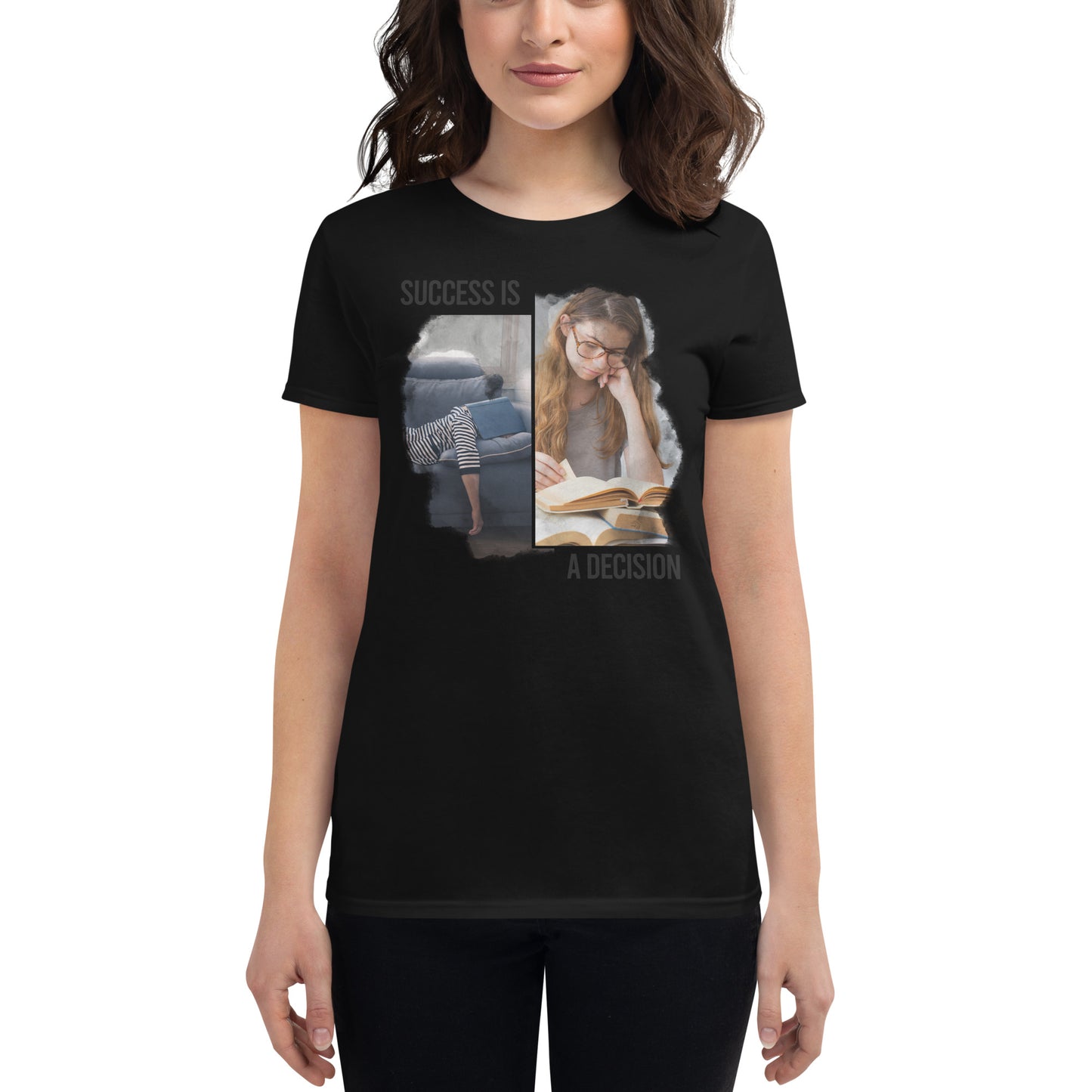 Hard Work Pays Off Women’s Motivational Black T-Shirt