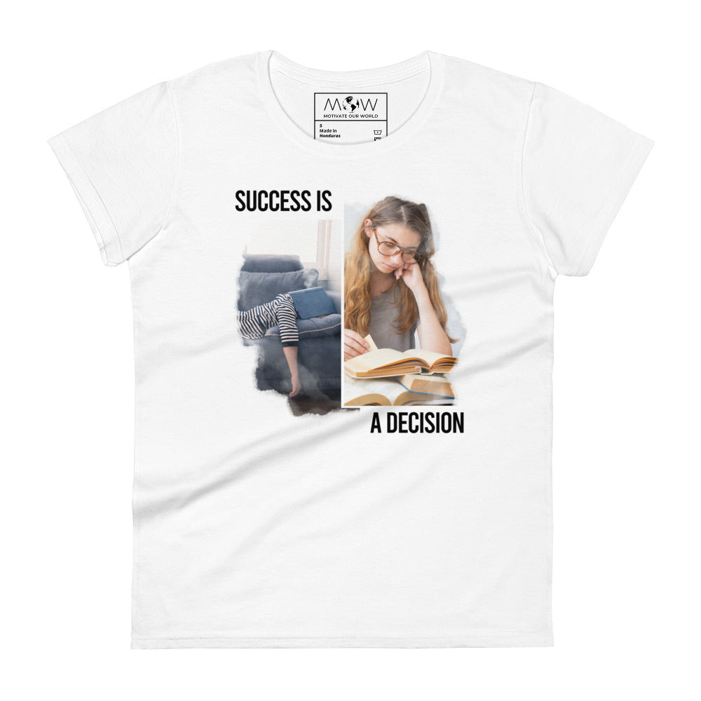 Hard Work Pays Off Women’s Motivational White T-Shirt