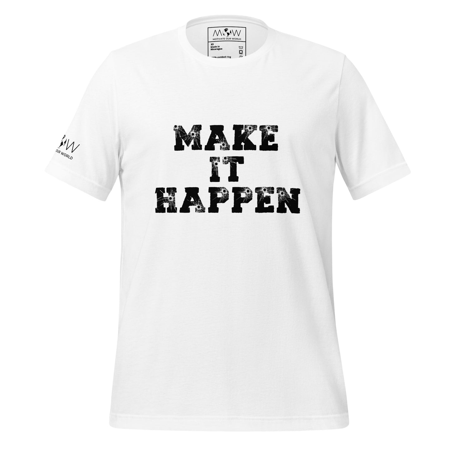Hard Work Pays Off Men's Motivational White T-Shirt