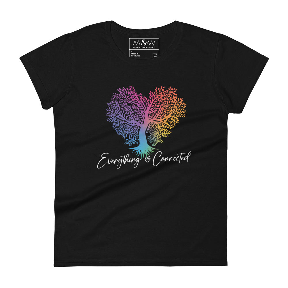 Heart of Nature Women’s Motivational Black T-Shirt