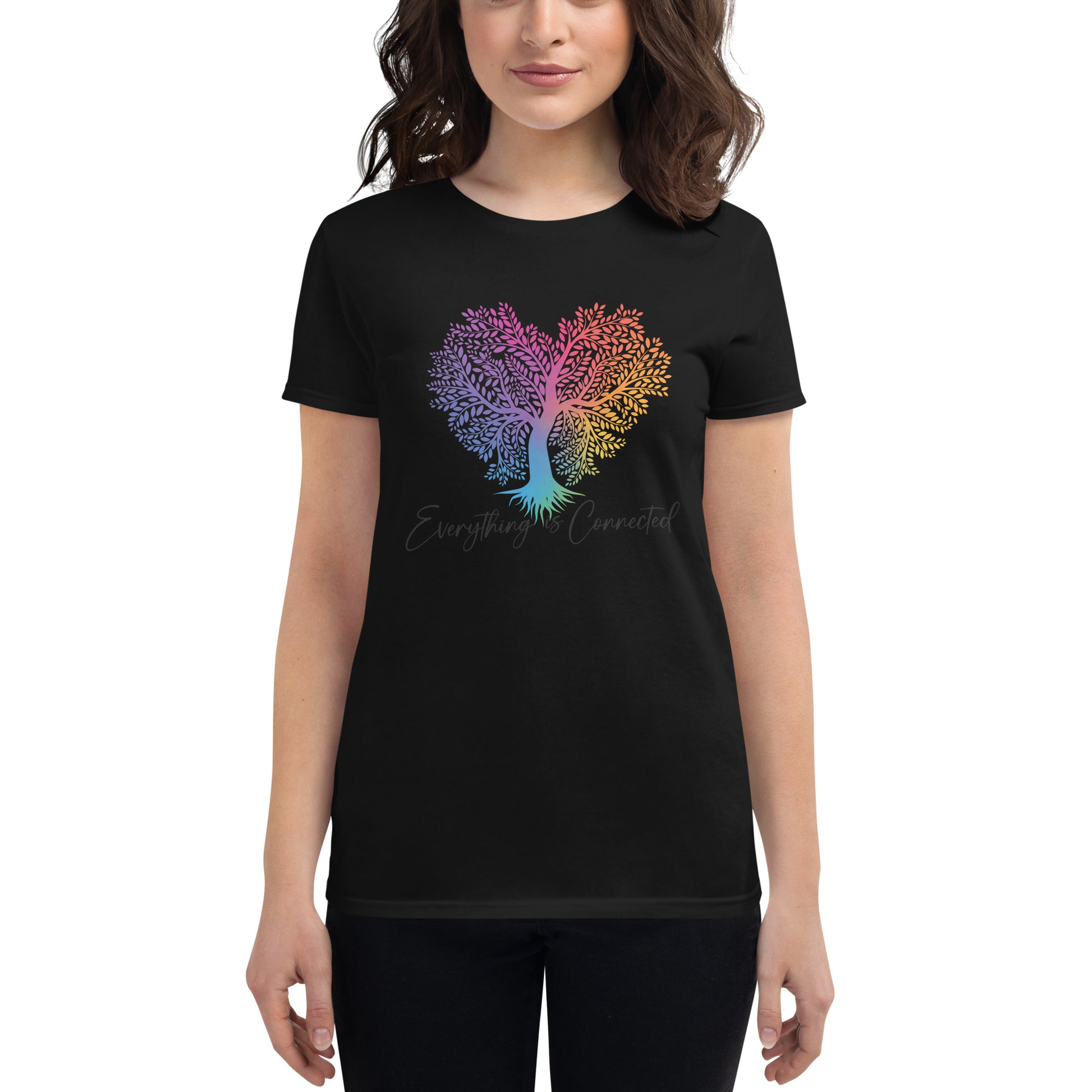 Heart of Nature Women’s Motivational Black T-Shirt