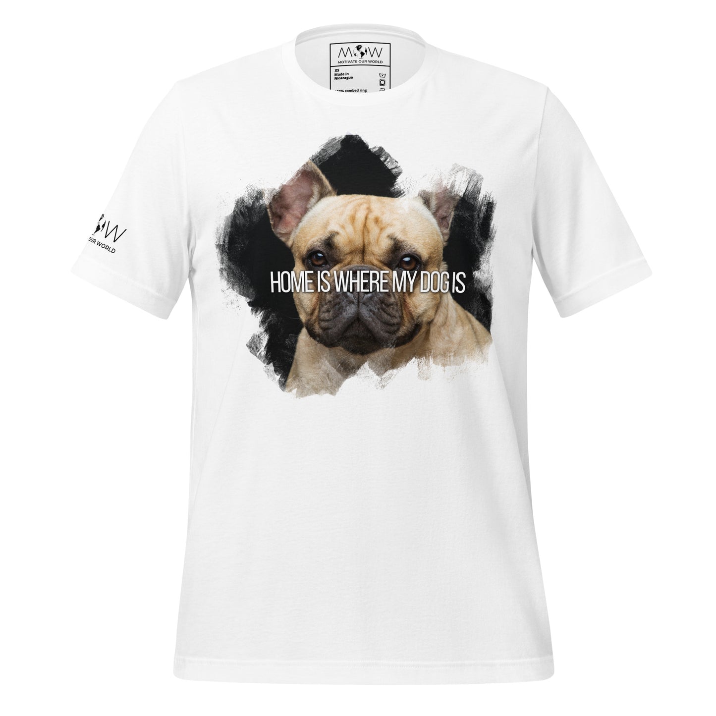 Home Is Where My Dog Is - Furry Bestfriend White Motivational Men's T-Shirt