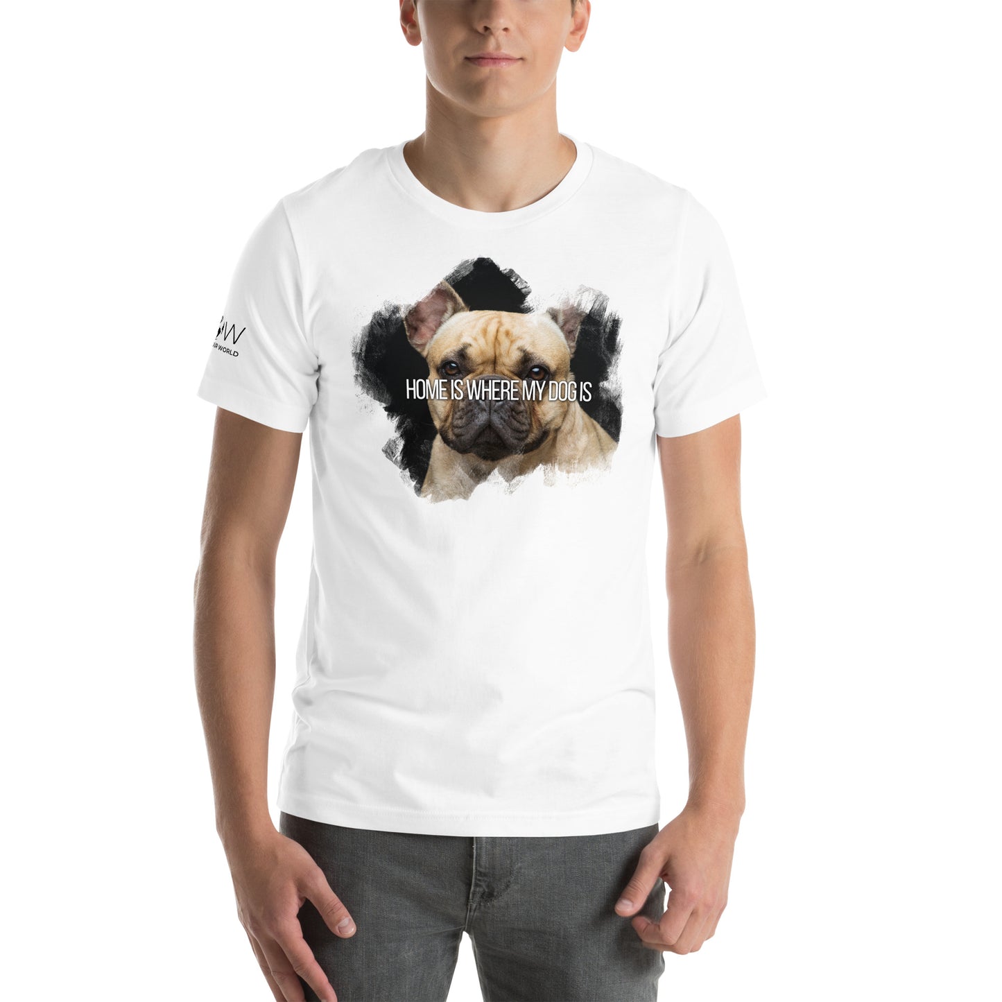 Home Is Where My Dog Is - Furry Bestfriend White Motivational Men's T-Shirt