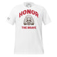 Honor the Brave II Men's Motivational White T-Shirt