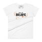 Honor the Brave Women’s Motivational White  T-Shirt