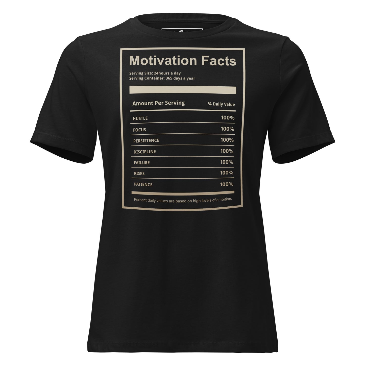 Hustle. Grind. Execute. Black Motivational Women’s T-Shirt