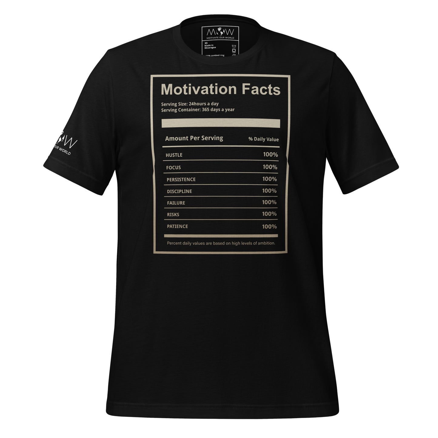 Hustle. Grind. Execute. Men's Motivational Black T-Shirt