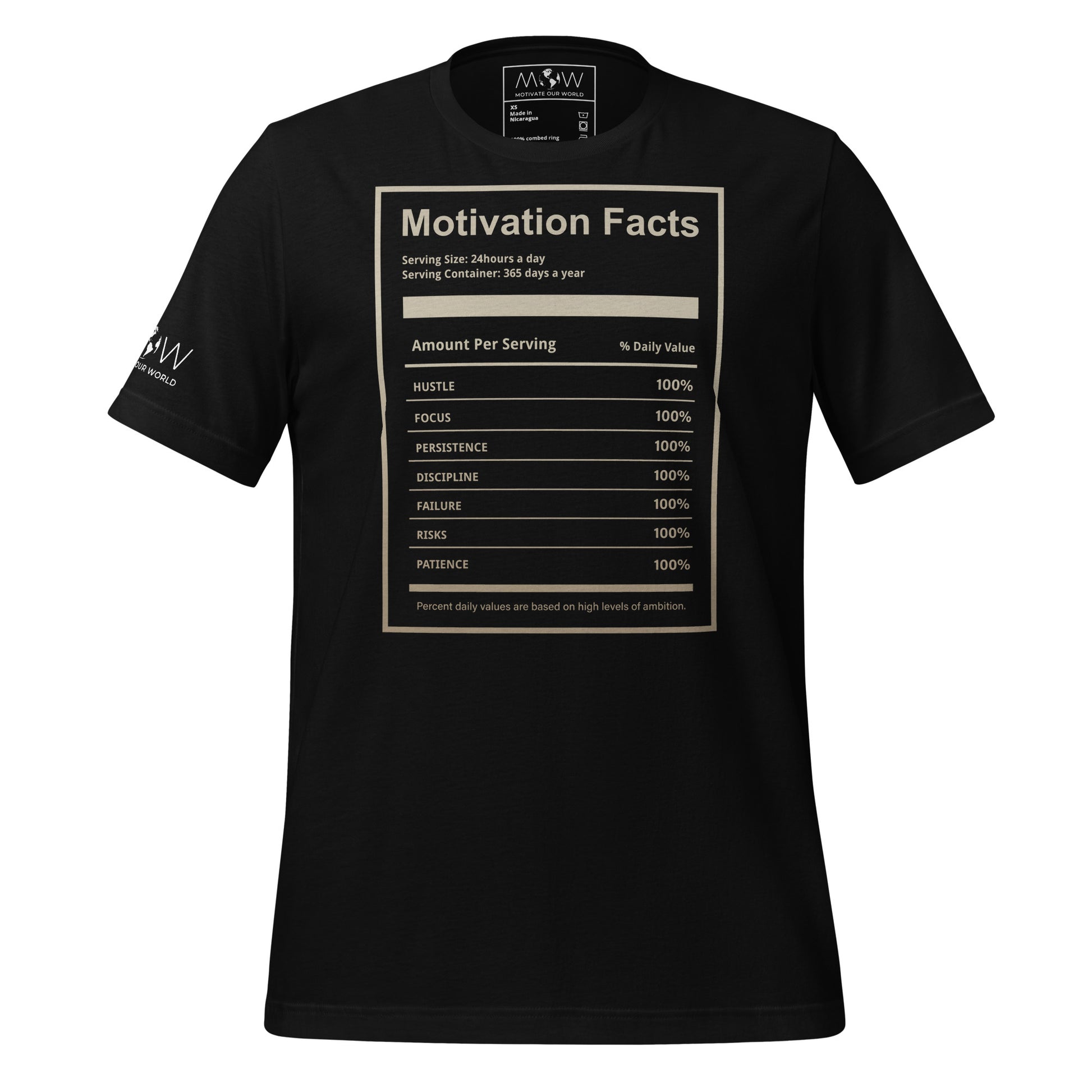 Hustle. Grind. Execute. Men's Motivational Black T-Shirt