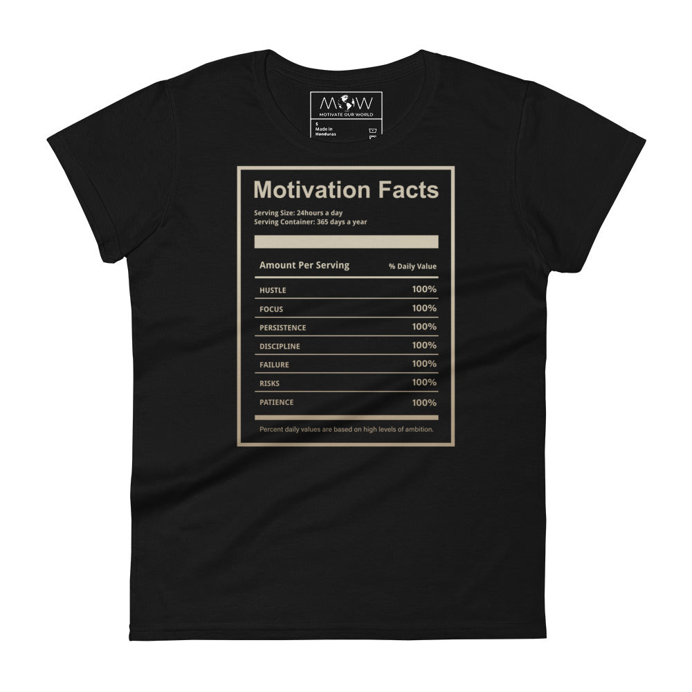Hustle. Grind. Execute. Women’s Motivational Black T-Shirt