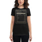 Hustle. Grind. Execute. Women’s Motivational Black T-Shirt