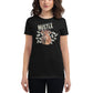Hustle Bull Women’s Motrivational Black  T-Shirt