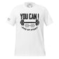 Hustle Hard Men's Motivational White T-Shirt