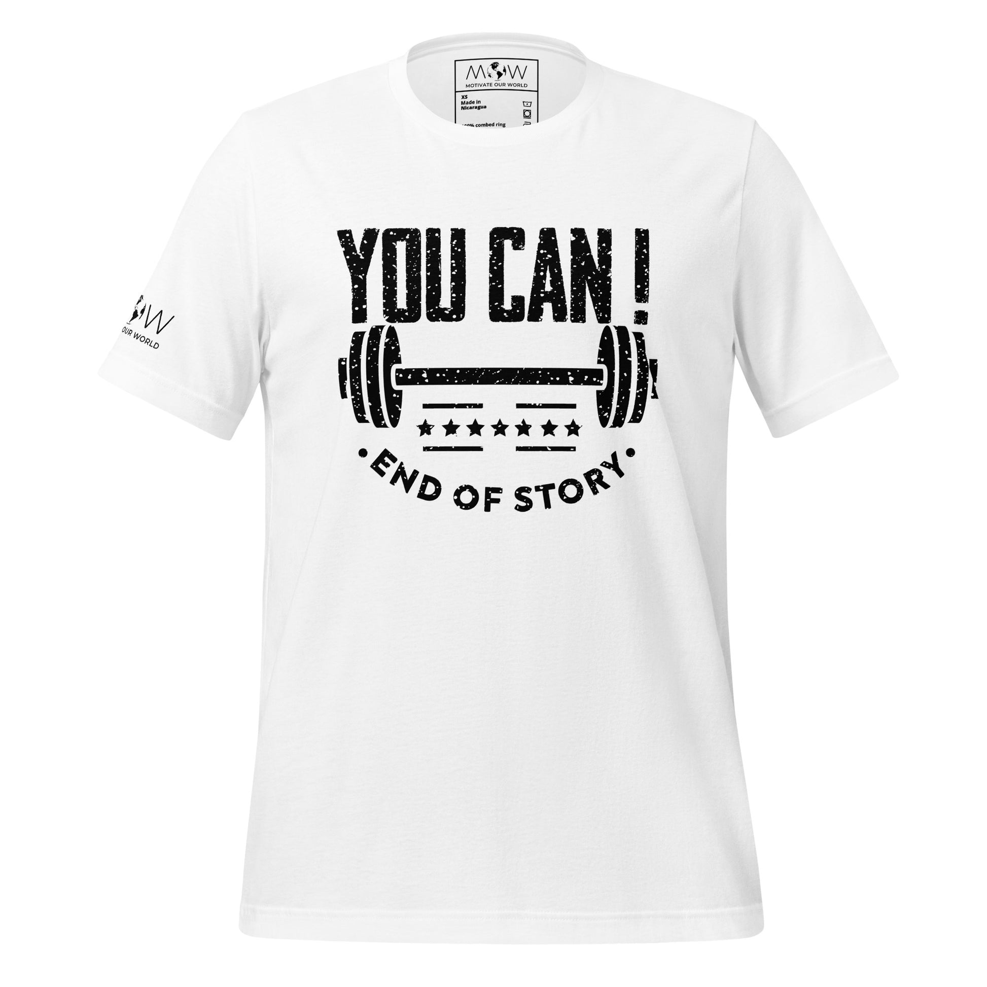 Hustle Hard Men's Motivational White T-Shirt