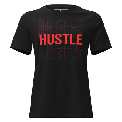 Hustle III Black Motivational Women’s T-Shirt