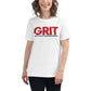 Hustle, Passion And Perseverance White Motivational Women’s T-Shirt Lifestyle