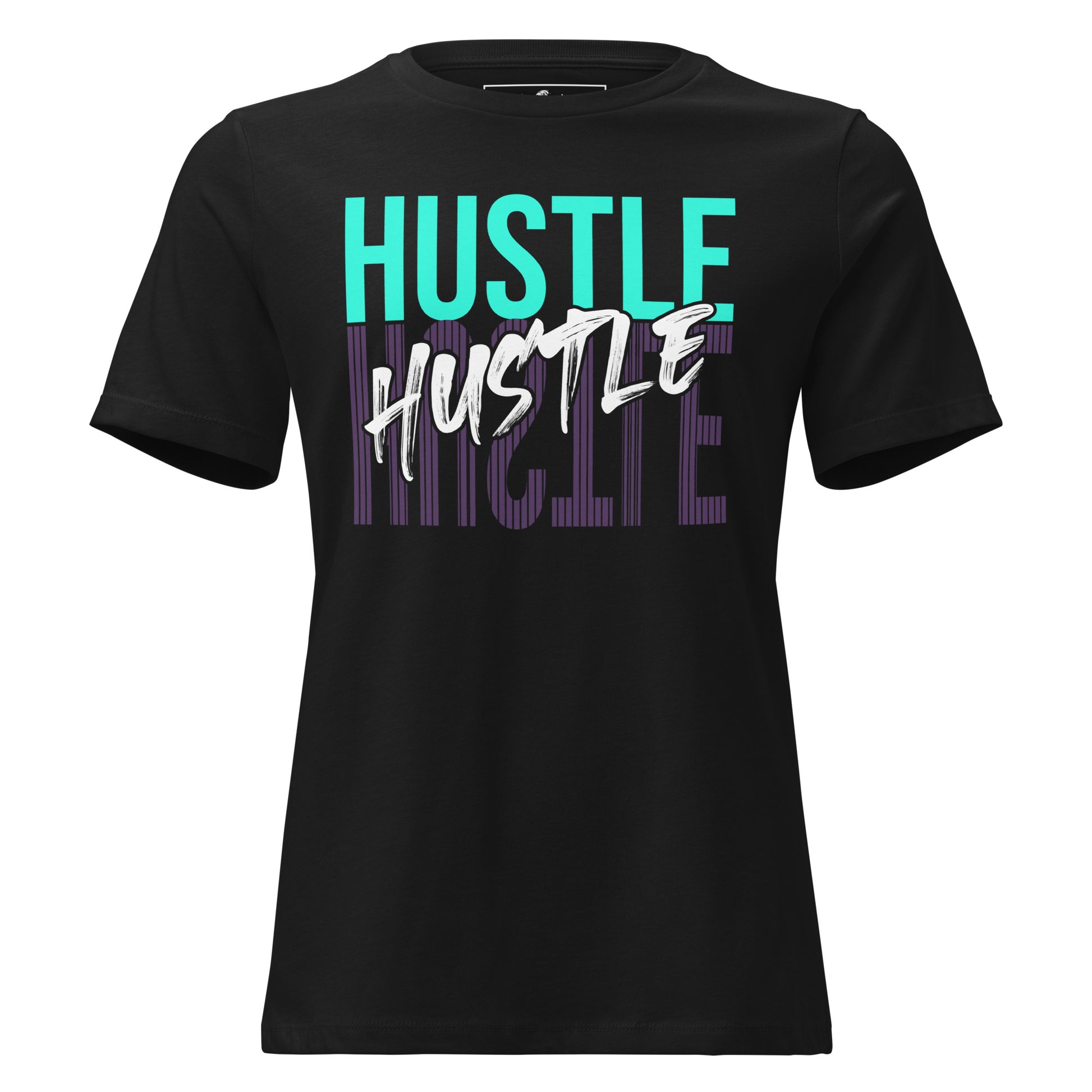 Hustle Vibe Black Motivational Women’s T-Shirt