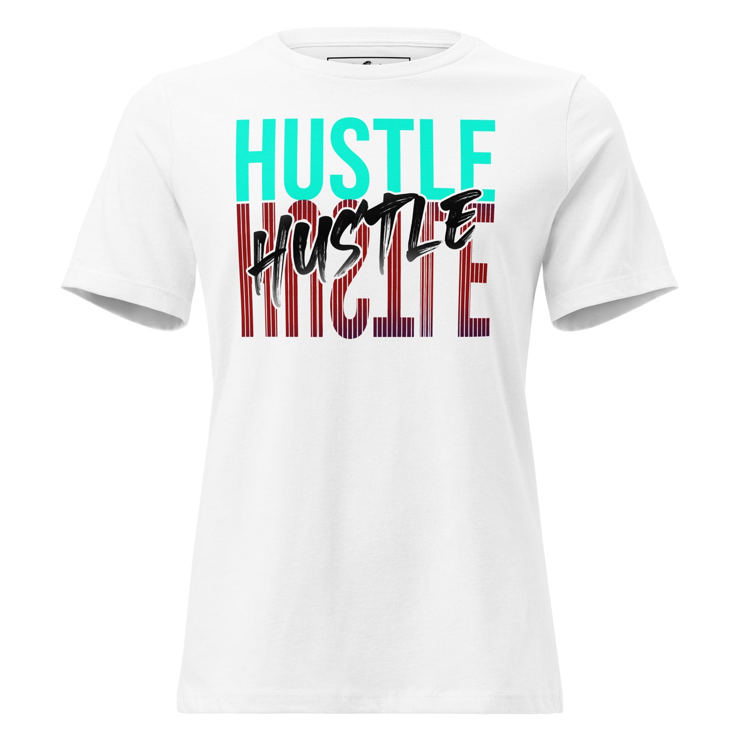Hustle Vibe White Motivational Women’s T-Shirt