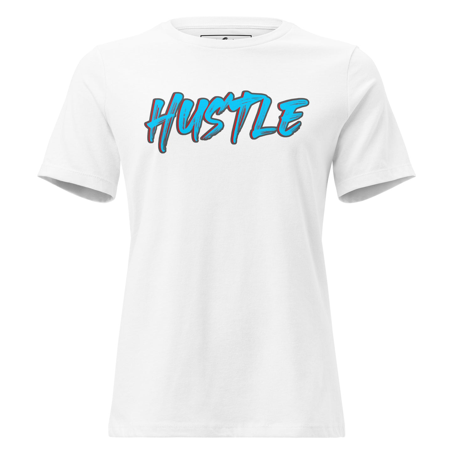 Hustle White Motivational Women’s T-Shirt