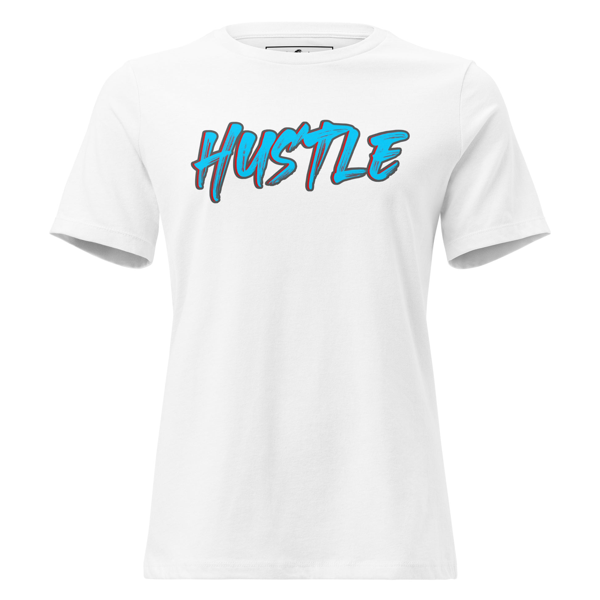 Hustle White Motivational Women’s T-Shirt