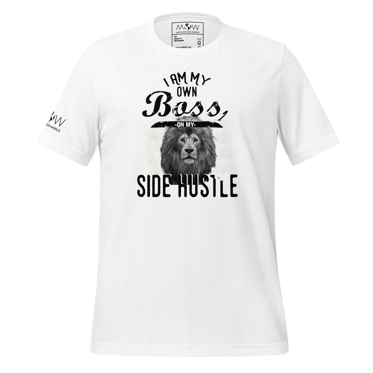 I AM MY OWN BOSS Men's Motivational White T-Shirt
