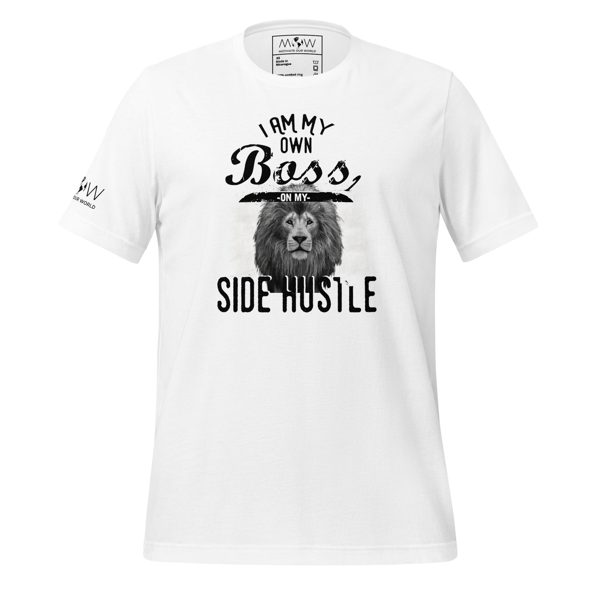 I AM MY OWN BOSS Men's Motivational White T-Shirt