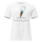 I Am Creating The Life Of My Dreams Pencil Bulb White Motivational Women’s T-Shirt