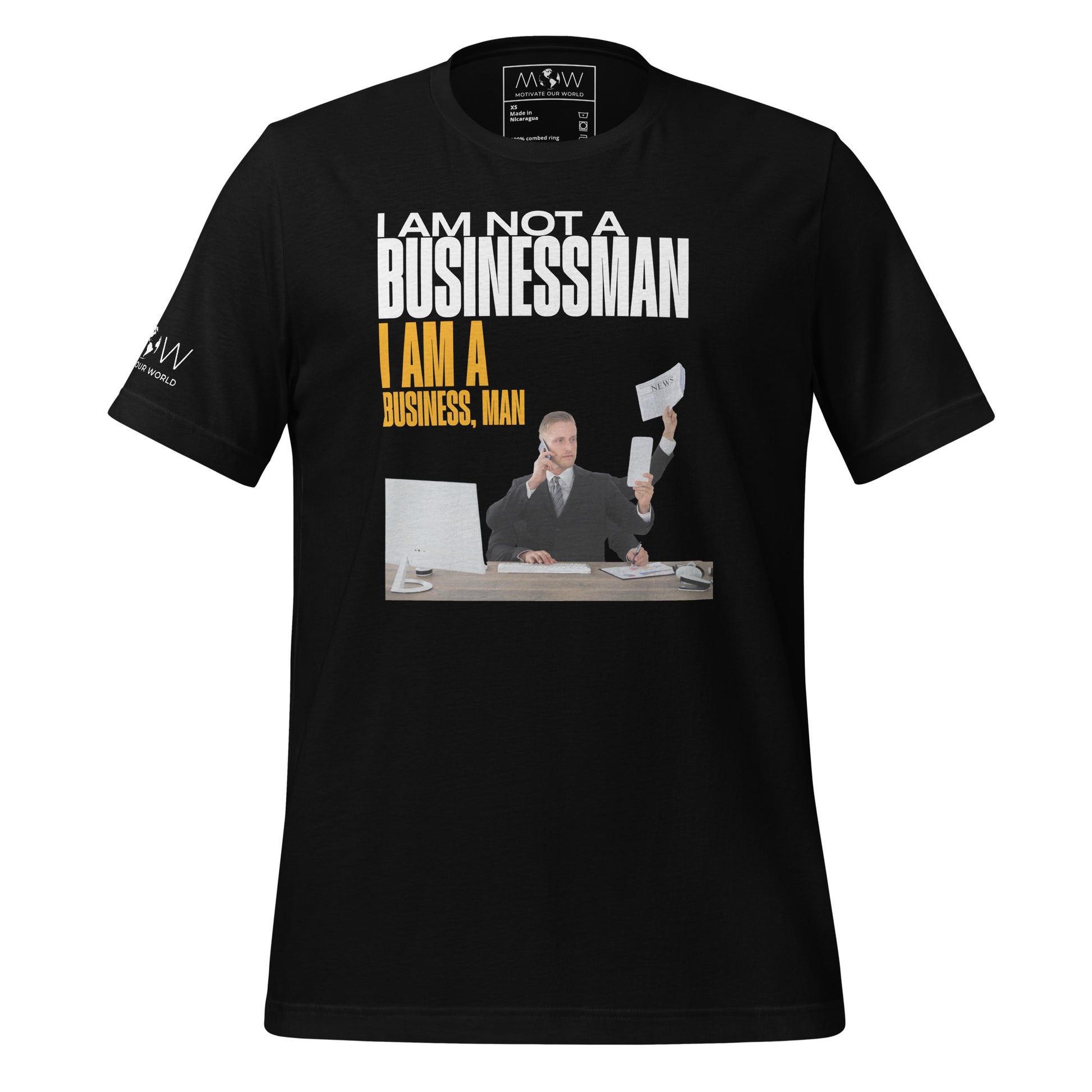 I Am a Business, Man Men's Motivational Black T-Shirt