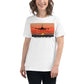 I Belong In The Air Sunset Flight White Motivational Women’s T-Shirt Lifestyle