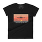 I Belong in the Air Women’s Motivational Black T-Shirt