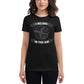 I Belong in the Air Women’s Motivational Black T-Shirt