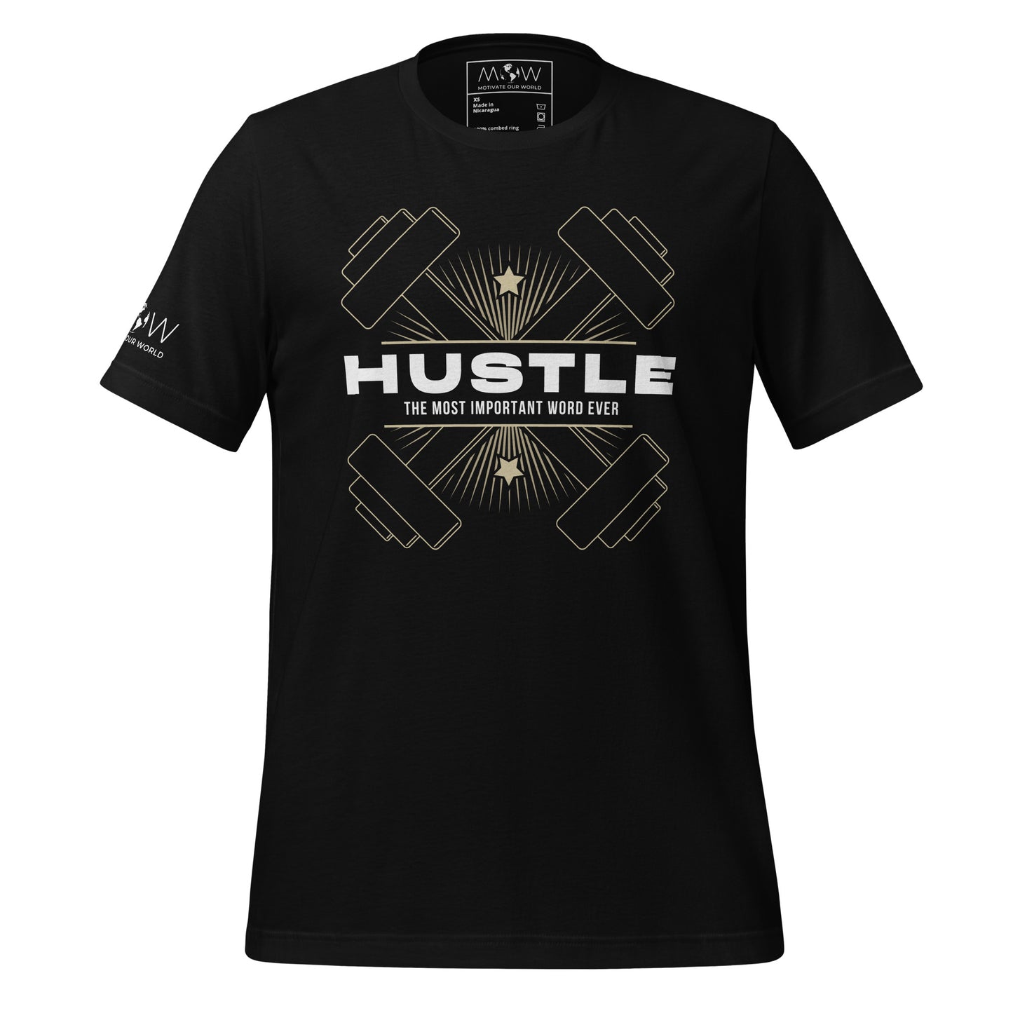 I Can and I Will II Men's Motivational Black T-Shirt