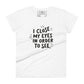 I Close My Eyes in Order to See (Minimalist Design) Women’s Motivational White T-Shirt