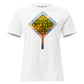I Close My Eyes in Order to See (Road Sign Design) White Motivational Women’s T-Shirt