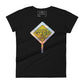 I Close My Eyes in Order to See (Signpost Design) Women’s Motivational Black T-Shirt