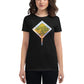 I Close My Eyes in Order to See (Signpost Design) Women’s Motivational Black T-Shirt