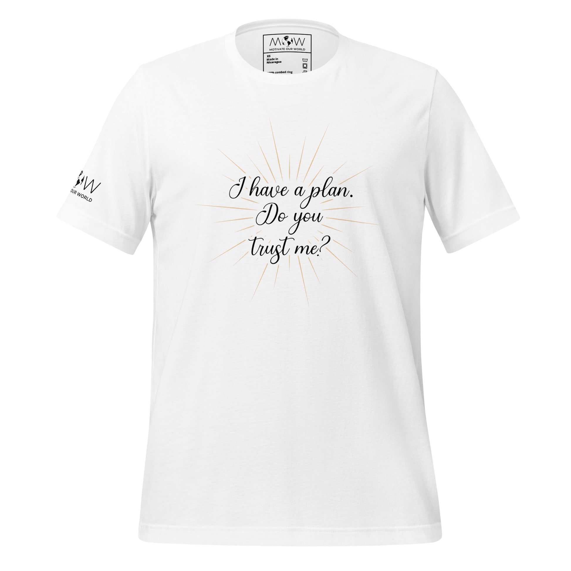 I Have a Plan. Do You Trust Me? - Men's Motivational White T-Shirt