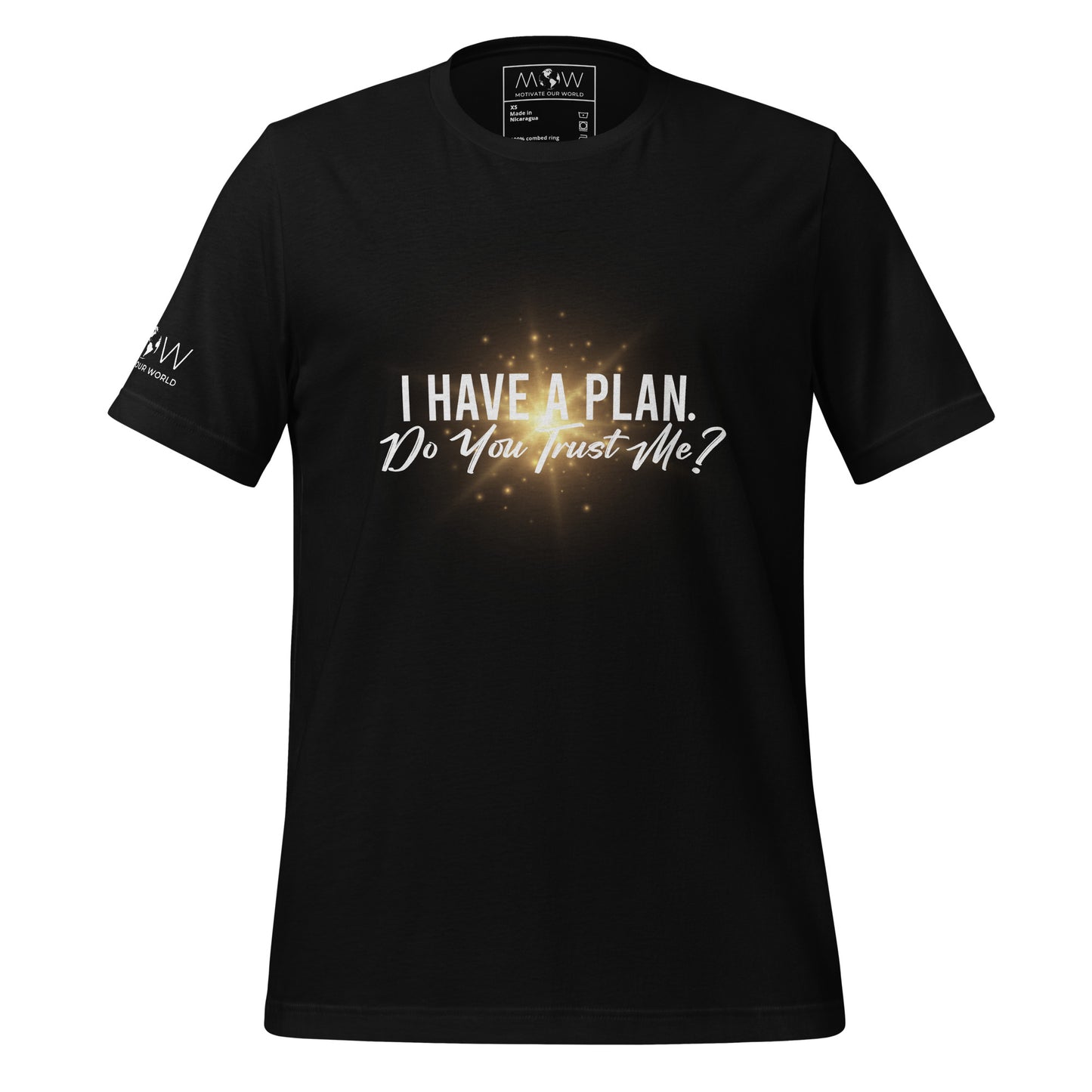 I Have a Plan. Do You Trust Me? - Radiant Men's Motivational Black T-Shirt