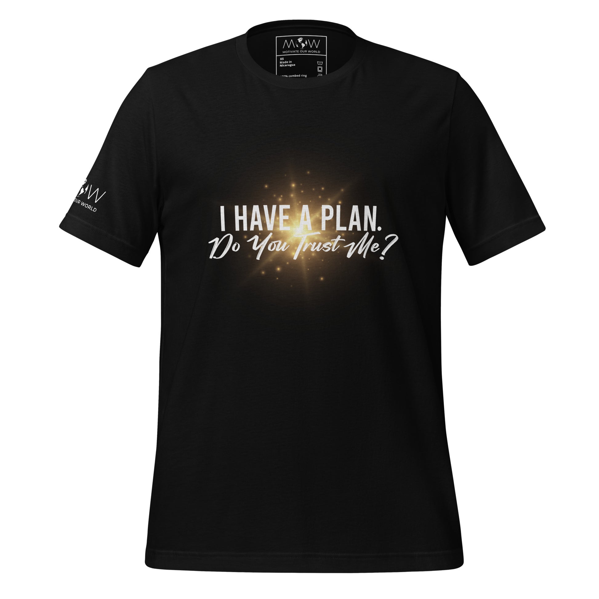 I Have a Plan. Do You Trust Me? - Radiant Men's Motivational Black T-Shirt