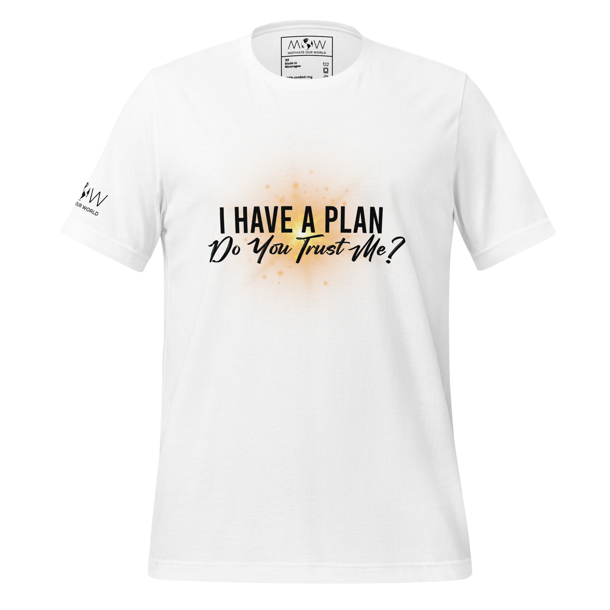 I Have a Plan. Do You Trust Me? - Radiant Men's Motivational White T-Shirt