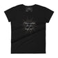I Have a Plan Women’s Motivational Black T-Shirt
