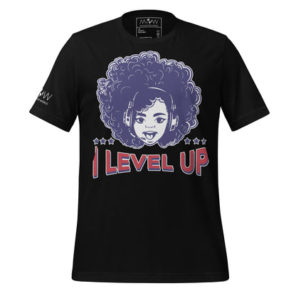 I Level Up Black Motivational Men's T-Shirt