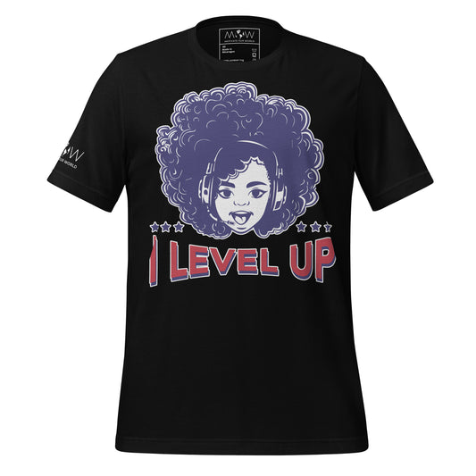 I Level Up Black Motivational Men's T-Shirt