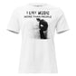I Like Music More Than People Live - Performance Edition White Motivational Women’s T-Shirt