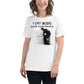 I Like Music More Than People Live - Performance Edition White Motivational Women’s T-Shirt Lifestyle