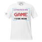 "I Paused My Game to Be Here" - 8Bit Gamer White Motivational Men's T-Shirt