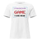 "I Paused My Game to Be Here" - 8Bit Gamer White Motivational Women’s T-Shirt