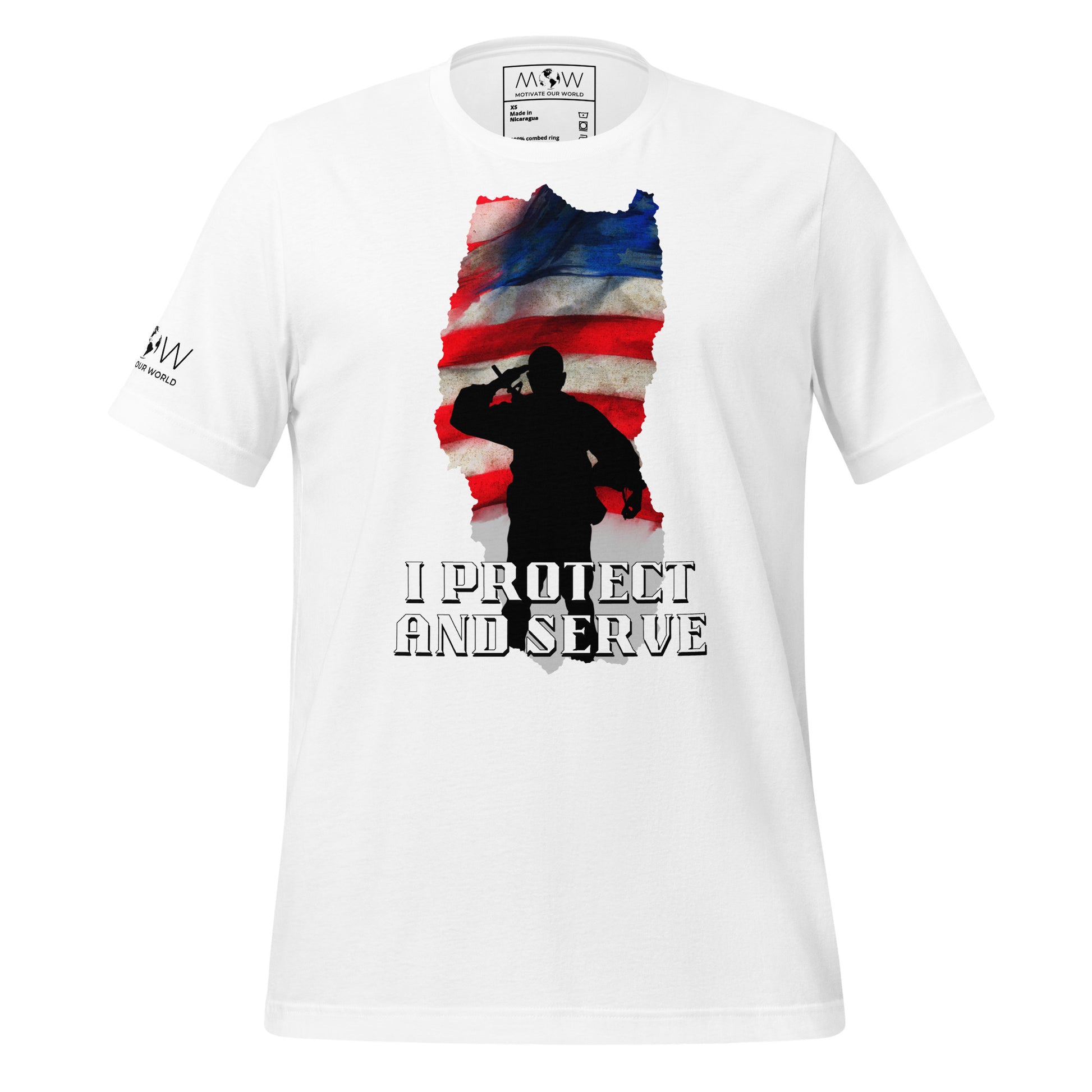 I Protect and Serve II Men's Motivational White T-Shirt