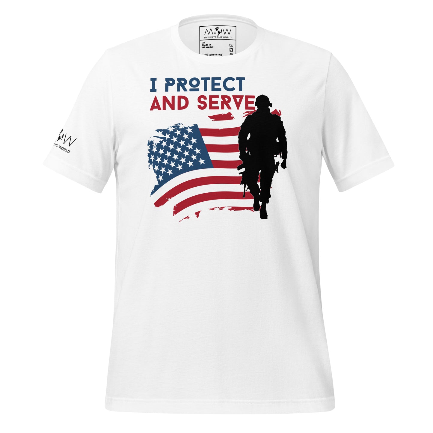 I Protect and Serve Men's Motivational White T-Shirt